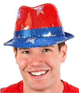 patriotic fedora light up hat