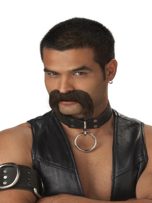 leather daddy moustache