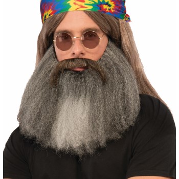 hippie beard & mustache