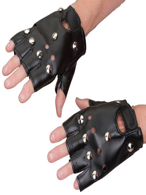 studded vinyl gloves