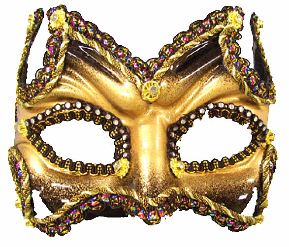 gold masquerade mask