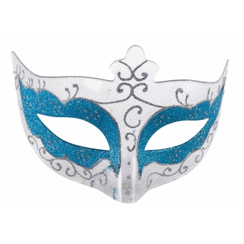 masquerade turquoise mask
