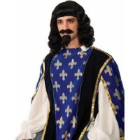 Musketeer Wig, Goatee and Mustache