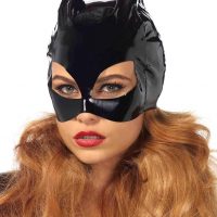 Wet vinyl Catwoman Mask