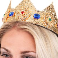 Gold Jeweled Metal Crown