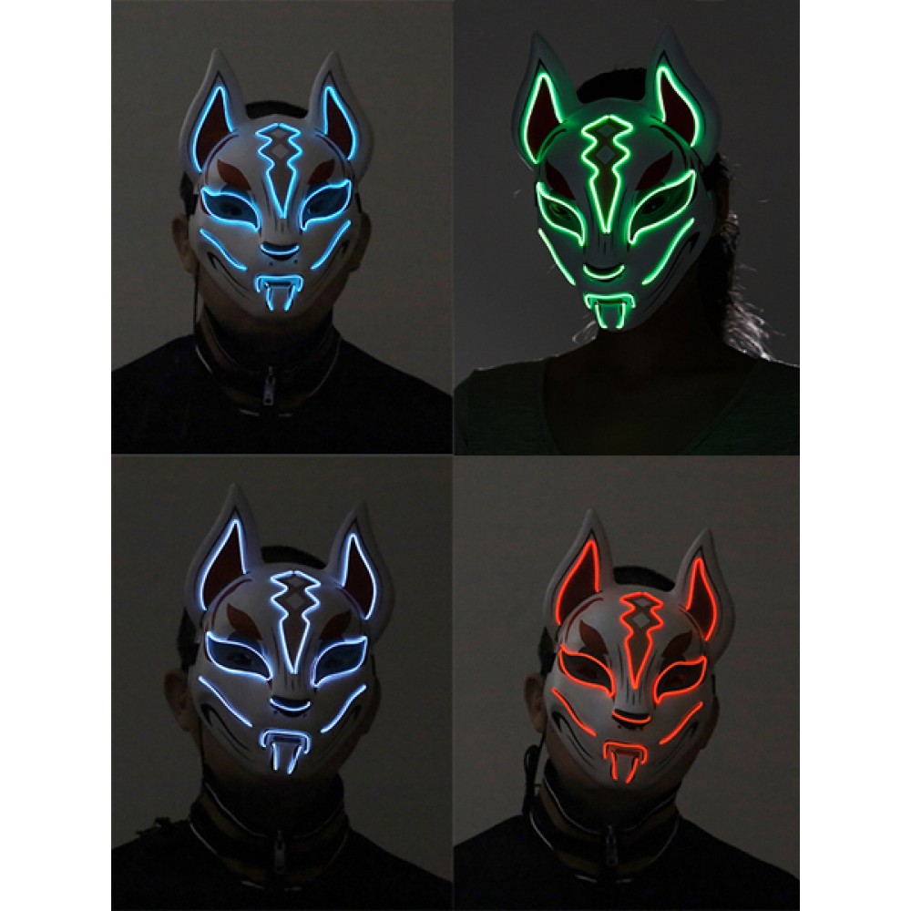 Neon light fox mask - Kostume Room