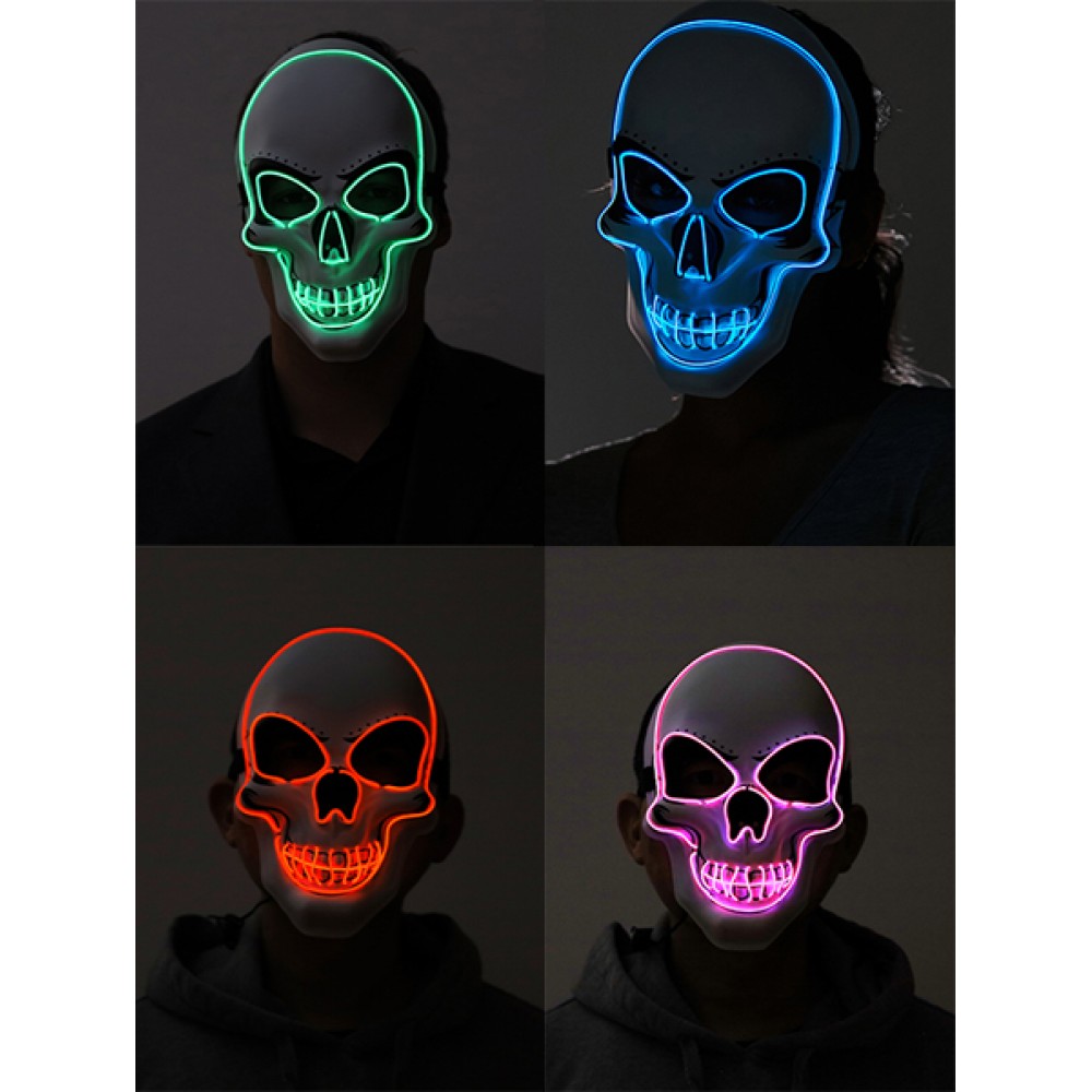 Neon light skull mask - Kostume Room