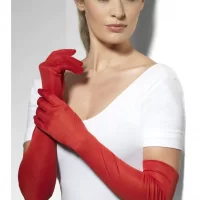 Red Long Gloves